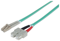 Intellinet 750158 Glasvezel kabel 2 m LC SC OM3 Aqua-kleur