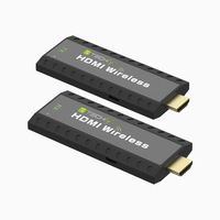 Techly IDATA HDMI-WL53 extension audio/video Émetteur et récepteur AV Noir