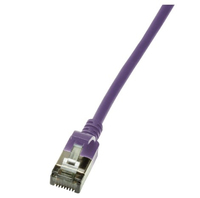 LogiLink Slim U/FTP cavo di rete Viola 1 m Cat6a U/FTP (STP)