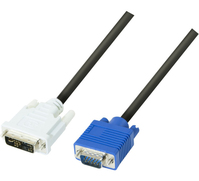 CUC Exertis Connect 127701 câble vidéo et adaptateur 2 m DVI-A VGA (D-Sub) Noir