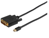 Microconnect MDPDVI1B Videokabel-Adapter 1 m Mini DisplayPort DVI-D Schwarz