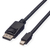 ROLINE 11.04.5636 DisplayPort kábel 3 M Mini DisplayPort Fekete