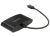 DeLOCK 65561 USB-Grafikadapter 1920 x 1080 Pixel Schwarz, Orange