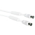 Schwaiger KVKF15 532 coax-kabel 1,5 m IEC Wit