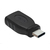 Qoltec 50396 tussenstuk voor kabels USB C USB A Zwart