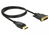 DeLOCK 85312 Videokabel-Adapter 1 m DisplayPort DVI-D Schwarz