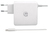 Manhattan Wall/Power Mobile Device Charger (Euro 2-pin), USB-C and USB-A ports, USB-C Output: 60W / 3A, USB-A Output: 2.4A, USB-C 1m Cable Built In, White, Phone Charger, Three ...