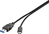 Renkforce RF-4381083 USB-kabel 1,8 m USB 3.2 Gen 2 (3.1 Gen 2) USB A USB C Zwart