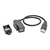 Tripp Lite U024-001-KPA-BK USB kábel 0,3 M USB 2.0 DisplayPort USB A Fekete