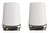 NETGEAR Orbi Quad-band RBKE963 AXE11000 WiFi 6E Mesh System Quad-band (2.4 GHz / 5 GHz-1 / 5 GHz-2 / 6 GHz) Wi-Fi 6 (802.11ax) Gris, Blanc 16 Interne