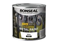 Direct to Metal Paint White Satin 250ml