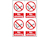 No Smoking - 4 PVC Signs 100 x 150mm