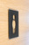 MOEDEL Türschild aus Glas mit Piktogramm WC Herren, dunkler Hintergrund, selbstklebend, 148 x 105 mm