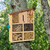 Relaxdays Insektenhotel, mit Schrägdach, Garten Nisthilfe Bienen & Schmetterlinge, Bienenhotel HxBxT 34x27,5x8 cm, natur
