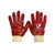 Pred PVC Knitted Wrist Glove Red - Size 10
