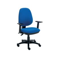 Polaris Nesta Operator Chair 2 Lever Upholstered 590x900x1050mm Black KF77949