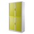 PAPERFLOW EasyOffice armoire démontable corps en PS teinté Blanc rideau Vert - Dim L110x H204x P41,5 cm