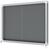 Nobo Premium Plus Grey Felt Lockable Notice Board with Sliding Door 8xA4