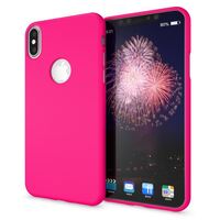 NALIA Handyhülle für Apple iPhone XS Max, Ultra-Slim TPU Hülle Silikon Neon Case Pink
