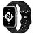 NALIA Breathable Bracelet Silicone Smart Watch Strap compatible with Apple Watch Strap SE & Series 8/7/6/5/4/3/2/1, 38mm 40mm 41mm, Fitness Watch Band, Men & Women Black