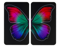 Maximex Herdabdeckplatte Universal Butterfly by Night 2er Set, für alle Herdarten