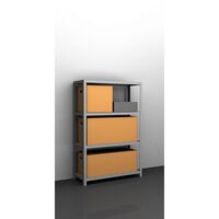 Heavy duty bolt-together shelving, zinc plated