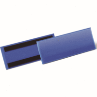 Etikettentaschen magnetisch 210x74mm blau VE=50 Stück