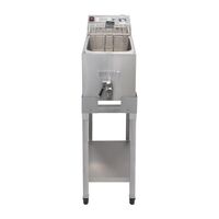 Buffalo Stand for Single Fryer in Silver - Stainless Steel - Anti Slip Foot