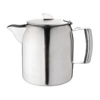 Airline Teapot Hot Beverage Service with Non-drip Spout - Stainless Steel - 1.7L