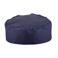 Whites Chefs Clothing Skull Cap in Blue - Easy to Clean and Elasticated Back