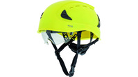 Schutzhelm ARTITOP SH700 gelb, mit Kienriemen und Schutzbrille