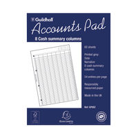 GUILDHALL ACCOUNT PAD SUMMARY A4