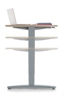 Schreibtisch Greece, 160 x 80 cm, elektrisch höhenverstellbar, Birke
