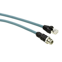 Ethernet ConneXium-Kabel, M12-Stecker, RJ45-Stecker, IP67, 3m