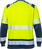 High Vis T-Shirt Langarm Kl.2, 7457 THV Warnschutz-gelb/marine - Rückansicht