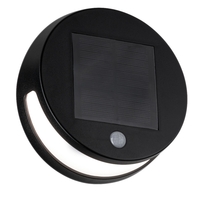 LED Solar-Wandleuchte HELENA, mit Bewegungsmelder, IP44, 3000K 85lm, Anthrazit