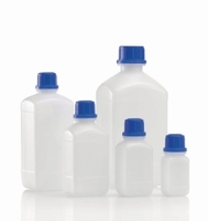 1000ml Bottiglie per reagenti quadrati senza chiusura HDPE