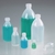 100ml Narrow neck bottles bio with screw cap green LDPE