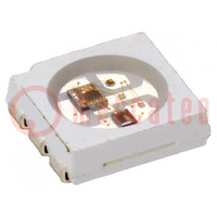 LED programmable; SMD; 5050,PLCC6; RGB; 5x5x1,6mm; 3,6÷5,5V