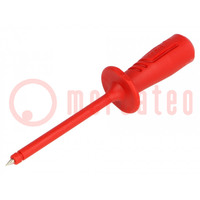 Probe tip; 1000V; red; Tip diameter: 2mm; Socket size: 4mm