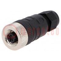 Connector: 1/2"-20; plug; female; PIN: 3; 3÷6.5mm; for cable