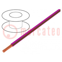 Vezeték; H05V-K,LgY; sodrat; Cu; 0,35mm2; PVC; pink-barna; 200m