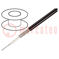 Wire: microphone cable; 1x0.35mm2; black; tinned,OFC; -15÷70°C