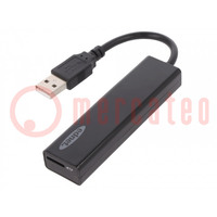 Card reader: memory; USB 2.0; black; 480Mbps; Communication: USB