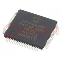 IC: microcontrolador PIC; 256kB; 32MHz; SMD; TQFP80; PIC24