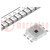 Power LED; red; 120°; 700mA; λd: 620÷630nm; Pmax: 2.4W; P: 3W; 70÷80lm