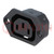 Connector: AC supply; socket; female; 10A; 250VAC; IEC 60320; IP30