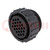 Plug; female; PIN: 24; w/o contacts; CPC Series 1; for cable