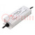 Power supply: switched-mode; LED; 76W; 24VDC; 1.57÷3.15A; IP65
