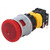 Switch: emergency stop; 30mm; Stabl.pos: 2; NC + NO; red; LED; 24V
